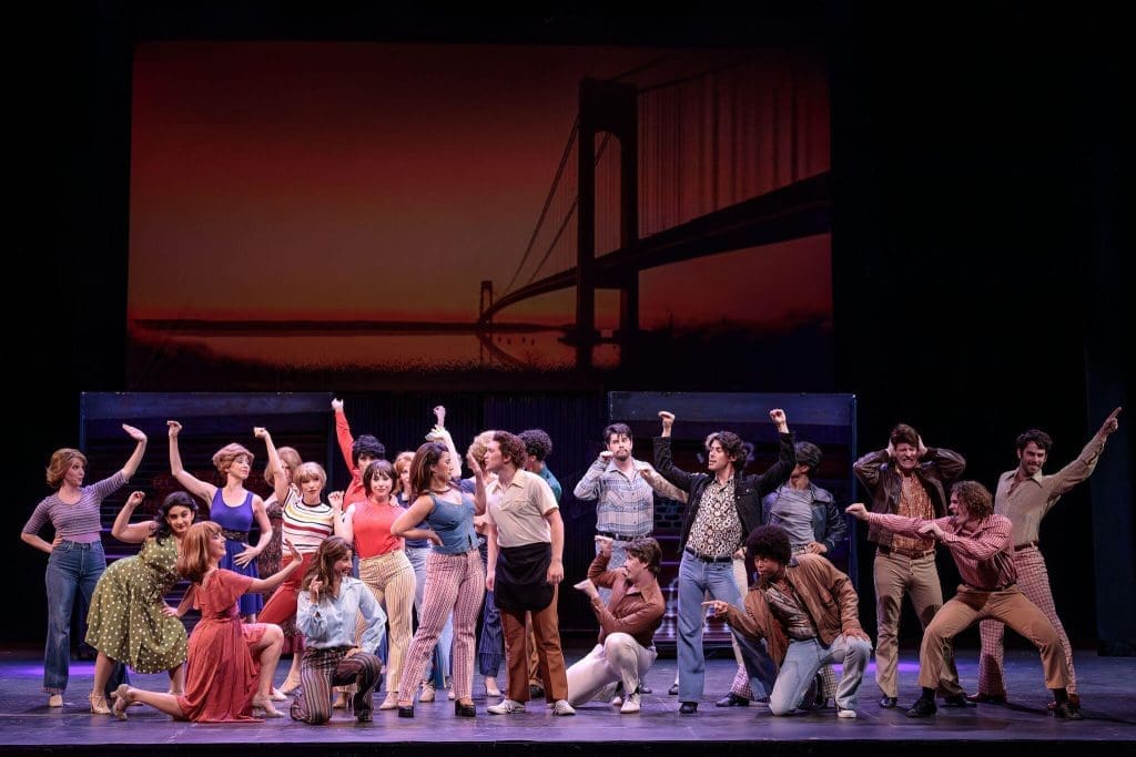 Cast of Saturday Night Fever at Moonlight Stage