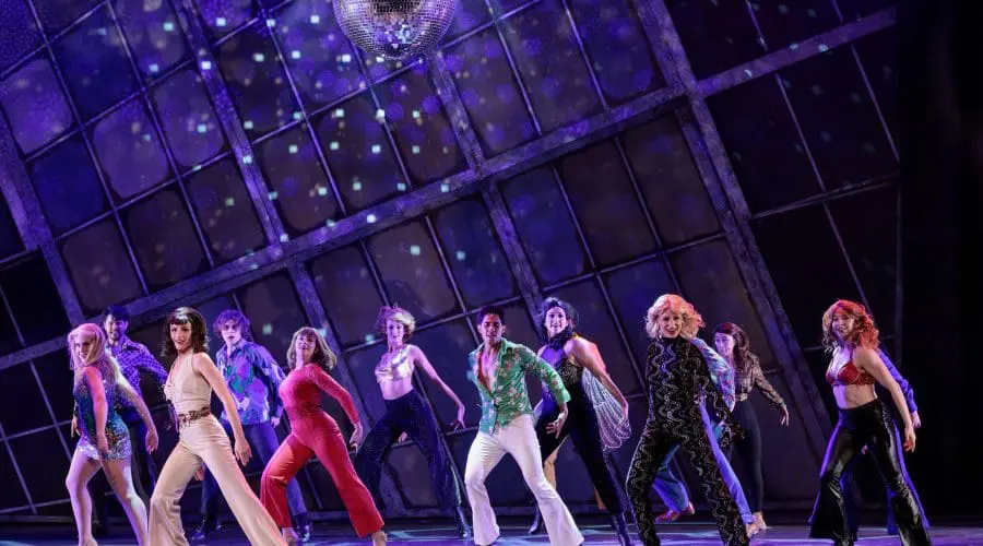 Cast of Saturday Night Fever at Moonlight Stage